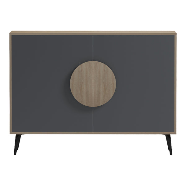 Μπουφές Gora pakoworld sonoma-ανθρακί 110x35.5x82εκ