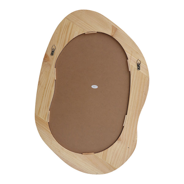 Καθρέπτης οβάλ Enola pakoworld mdf σε φυσική απόχρωση 54x2.5x80εκ