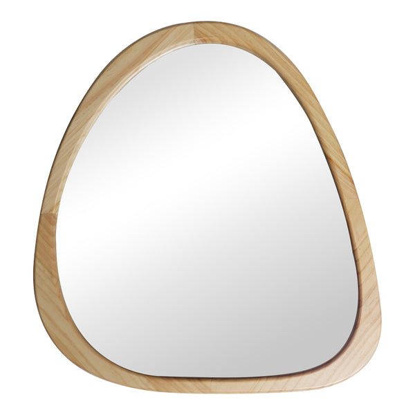 Καθρέπτης Ione pakoworld MDF σε φυσική απόχρωση 55x2
