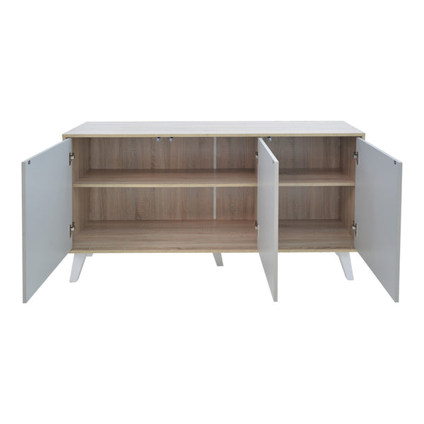 Μπουφές Billie pakoworld sonoma-γκρι 149x40x77εκ