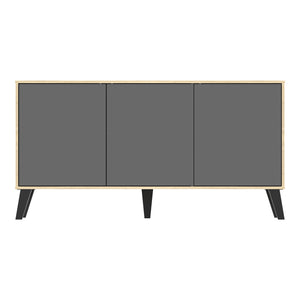 Μπουφές Billie pakoworld sonoma-ανθρακί149x40x77εκ