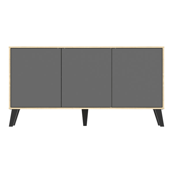 Μπουφές Billie pakoworld sonoma-ανθρακί149x40x77εκ