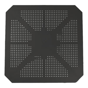 Τραπέζι Icon pakoworld PP σε ανθρακί απόχρωση 80x80x74.5εκ