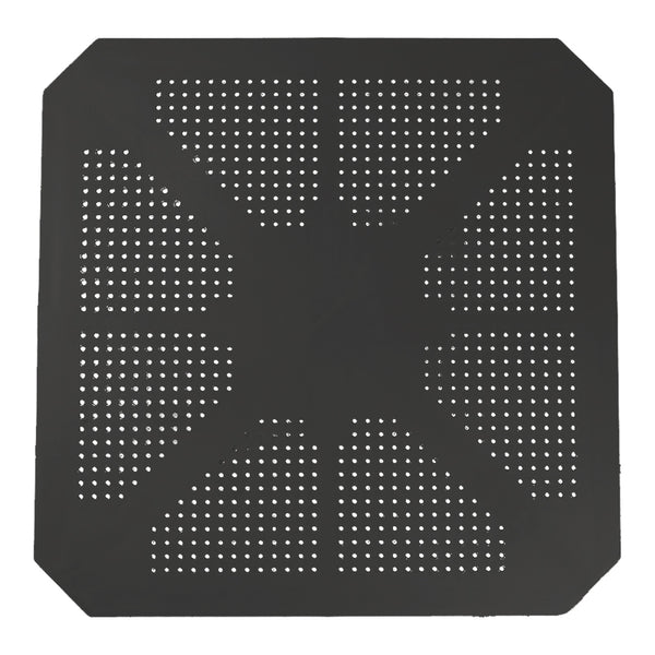 Τραπέζι Icon pakoworld PP σε ανθρακί απόχρωση 80x80x74.5εκ