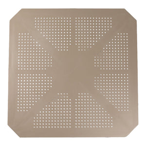 Τραπέζι Icon pakoworld PP σε απόχρωση cappucino 80x80x74.5εκ