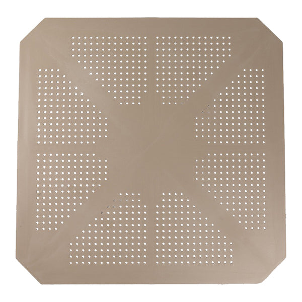Τραπέζι Icon pakoworld PP σε απόχρωση cappucino 80x80x74.5εκ
