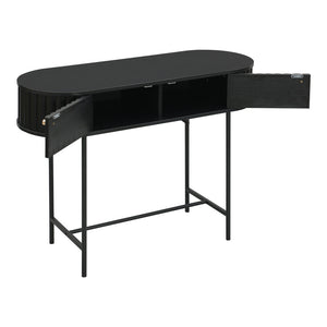 Κονσόλα Zakro pakoworld MDF-μέταλλο σε μαύρη απόχρωση 100x35x75εκ