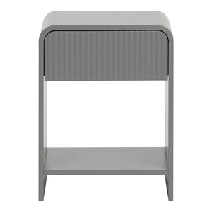 Κομοδίνο Lemperto pakoworld MDF σε γκρι απόχρωση 40x40x53εκ