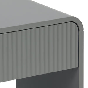 Κομοδίνο Lemperto pakoworld MDF σε γκρι απόχρωση 40x40x53εκ