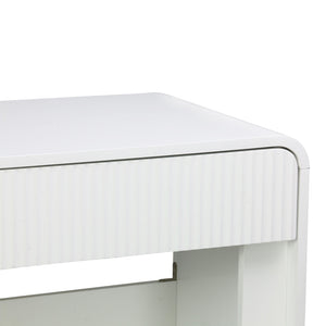 Κονσόλα Zeplen pakoworld λευκό mdf 110x38x75εκ