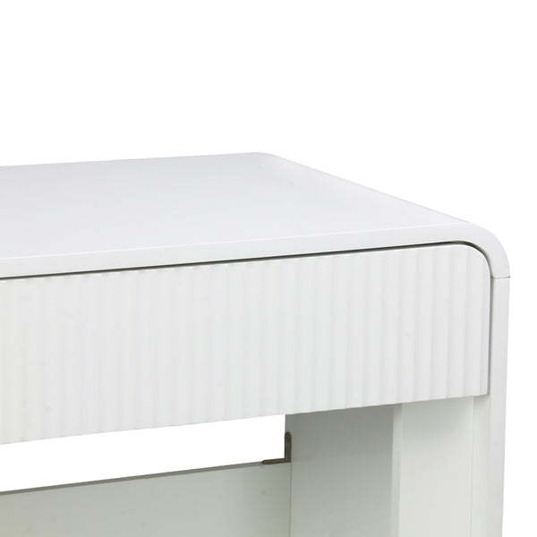 Κονσόλα Zeplen pakoworld λευκό mdf 110x38x75εκ