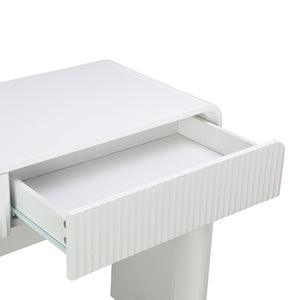 Κονσόλα Zeplen pakoworld λευκό mdf 110x38x75εκ