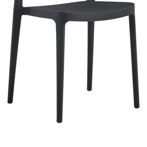 Καρέκλα Amvroan στοιβαζόμενη pakoworld με UV protection ανθρακί pp 51x49x79.5εκ