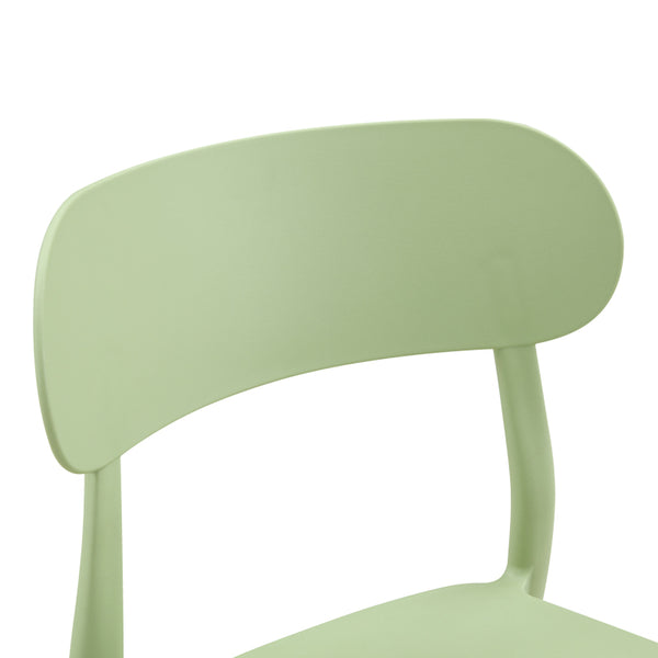 Καρέκλα Amvroan στοιβαζόμενη pakoworld με UV protection pp μέντα 51x49x79.5εκ