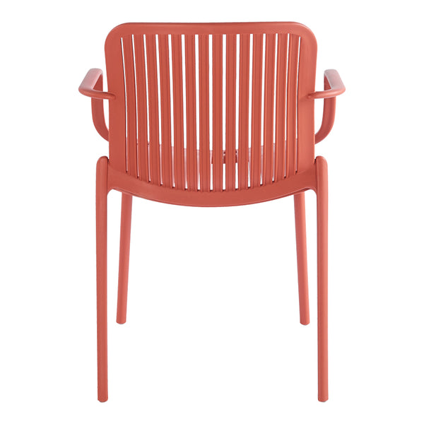 Πολυθρόνα Teragi στοιβαζόμενη pakoworld pp με UV protection terracotta 59x57x82εκ