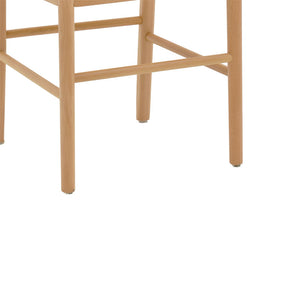 Καρέκλα Alessia pakoworld ξύλο οξιάς-rattan φυσικό 43x44x89εκ