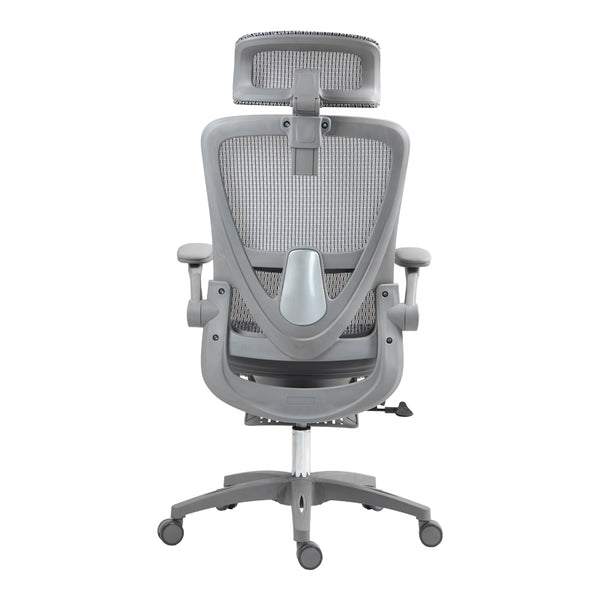 Καρέκλα γραφείου εργασίας Zenyk pakoworld mesh σε grey απόχρωση 63x70x126εκ