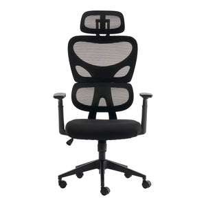 Καρέκλα γραφείου διευθυντή Cadrey pakoworld mesh μαύρο 67x64x120-128εκ