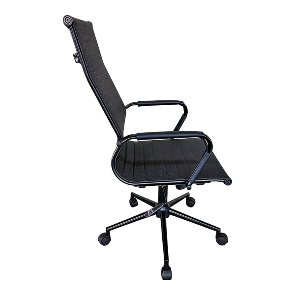 Καρέκλα γραφείου διευθυντή Valter pakoworld pu μαύρο 55.5x58x108εκ