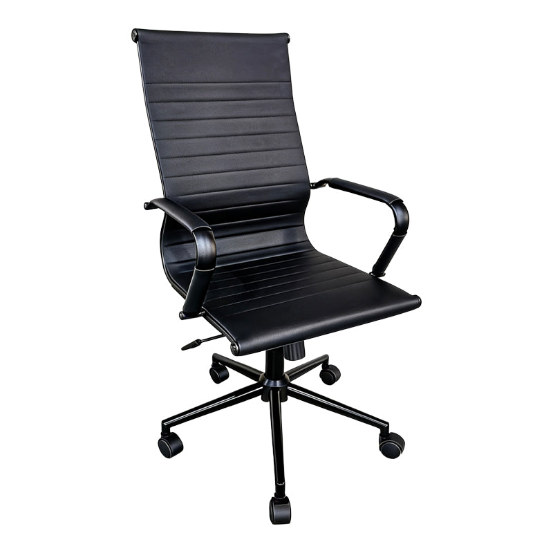 Καρέκλα γραφείου διευθυντή Valter pakoworld pu μαύρο 55.5x58x108εκ