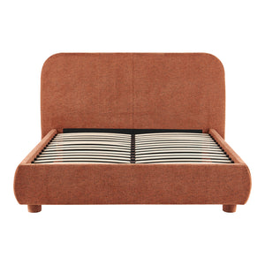 Κρεβάτι Salena pakoworld terracotta ύφασμα 160x200εκ