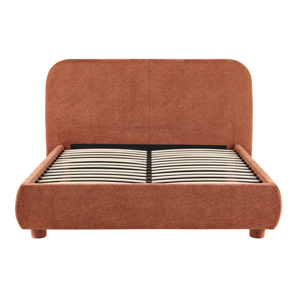 Κρεβάτι Salena pakoworld terracotta ύφασμα 160x200εκ