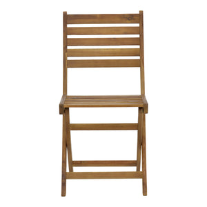 Καρέκλα Fatel pakoworld πτυσσόμενη ξύλο ακακίας φυσικό 40x53x82εκ