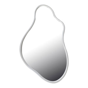 Καθρέπτης Decorde Inart ξύλο σε λευκή απόχρωση 90x3.5x150εκ
