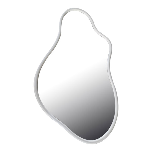 Καθρέπτης Decorde Inart ξύλο σε λευκή απόχρωση 90x3.5x150εκ