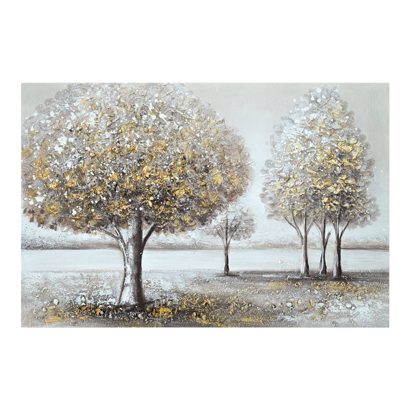 Πίνακας σε καμβά Forest 3D Inart 90x3x60εκ