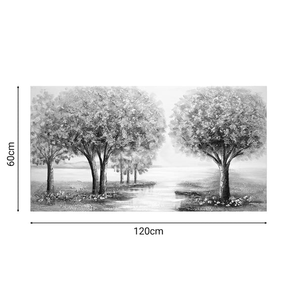 Πίνακας σε καμβά Forest I 3D Inart 120x3x60εκ