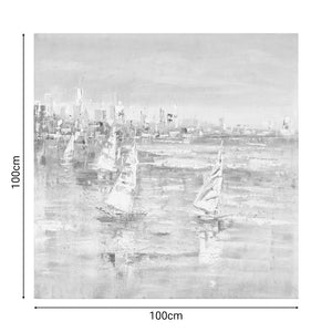 Πίνακας σε καμβά Watery Inart 100x3x100εκ