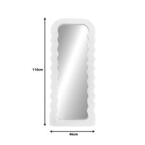 Καθρέπτης Maraya pakoworld λευκό PP 46x3.2x110εκ