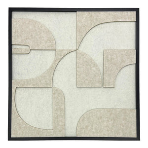 Πίνακας με πλαίσιο Jeire pakoworld λευκό 62x2.5x62εκ