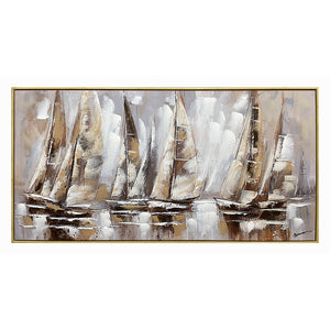 Πίνακας σε καμβά Yelkan Ι Inart με πλαίσιο 120x3.5x60εκ