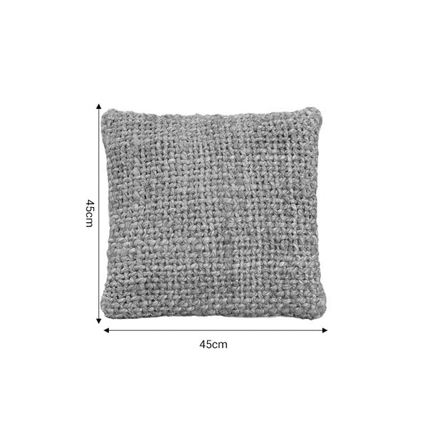 Μαξιλάρι Petron Inart φυσικό γιούτα 45x45x12.5εκ