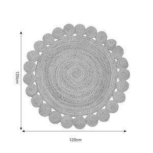 Χαλί Voni Inart φυσικό γιούτα Φ120x1εκ