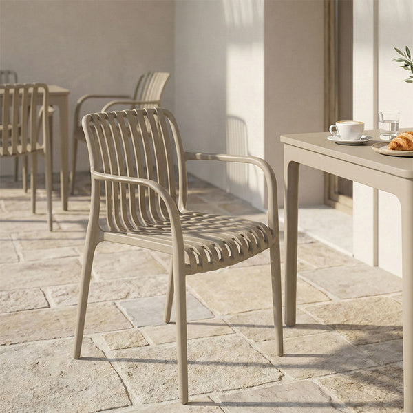 Πολυθρόνα Zoi pakoworld pp σε cappucino απόχρωση 58.5x54x80εκ