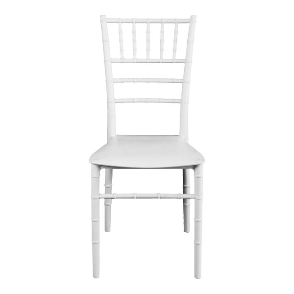 Καρέκλα Tiffany pakoworld pp σε λευκή απόχρωση 40x40x88εκ