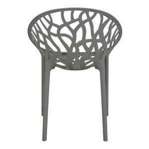 Πολυθρόνα Daren pakoworld pp σε ανθρακί απόχρωση 59x60x79