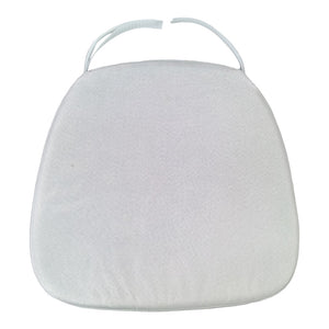 Μαξιλάρι Tiffany pakoworld ύφασμα σε λευκή απόχρωση 40.5x38.5x4εκ