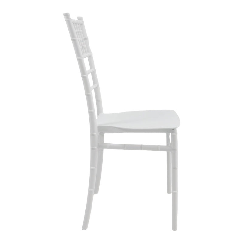 Καρέκλα Tiffany Ι pakoworld pp σε λευκή απόχρωση 38.5x46.5x87εκ