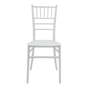Καρέκλα Tiffany Ι pakoworld pp σε λευκή απόχρωση 38.5x46.5x87εκ
