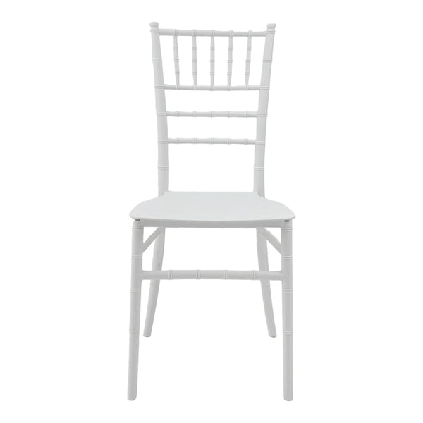 Καρέκλα Tiffany Ι pakoworld pp σε λευκή απόχρωση 38.5x46.5x87εκ