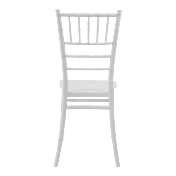 Καρέκλα Tiffany Ι pakoworld pp σε λευκή απόχρωση 38.5x46.5x87εκ