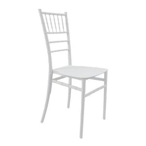 Καρέκλα Tiffany Ι pakoworld pp σε λευκή απόχρωση 38.5x46.5x87εκ