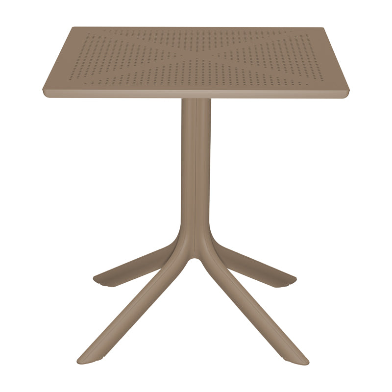 Τραπέζι Groovy pakoworld pp διατρητο cappuccino 60x60x76εκ