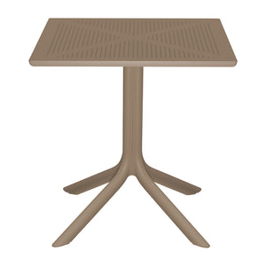 Τραπέζι Groovy pakoworld pp διατρητο cappuccino 60x60x76εκ