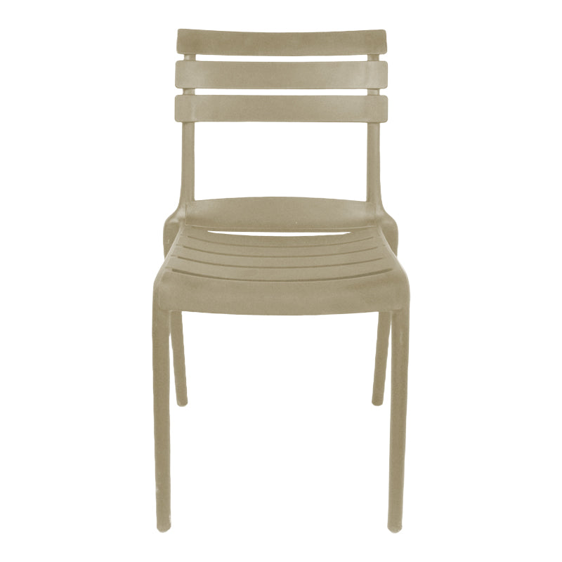 Καρέκλα Almea pakoworld στοιβαζόμενη pp cappuccino 42.5x55.5x82εκ