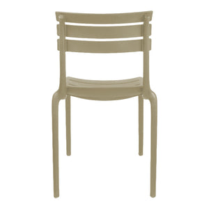 Καρέκλα Almea pakoworld στοιβαζόμενη pp cappuccino 42.5x55.5x82εκ
